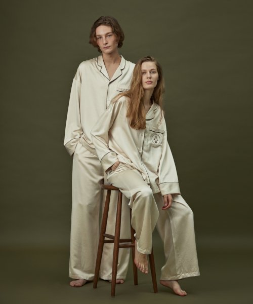 CLASSIC PAJAMA COUPLE SET_champagne