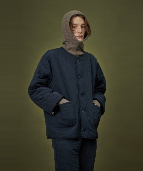QUILTING PADDING JACKET_navy (men)