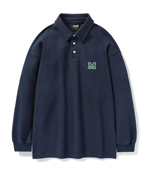 Оверсайз поло с логотипом M MKT100 [NAVY]