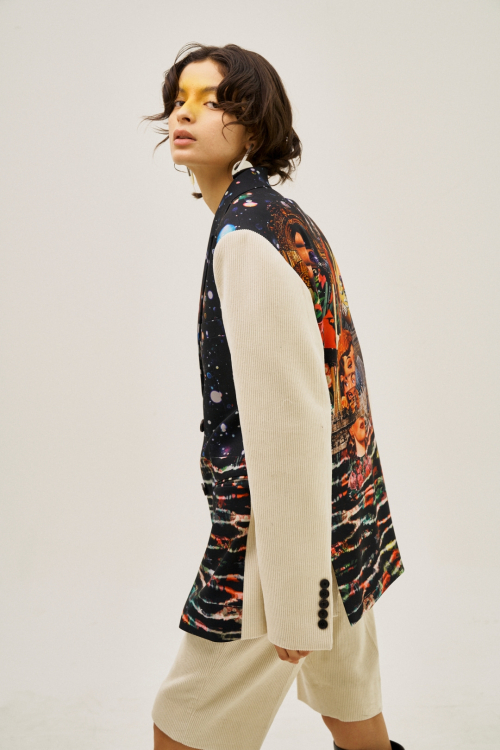 Garden Corduroy Contrast Blazer