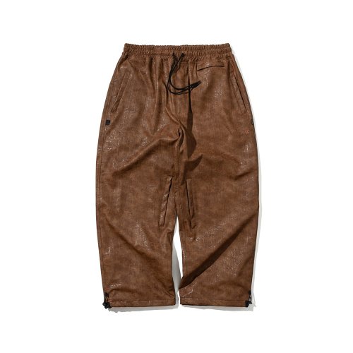 Суперширокие брюки с вентиляцией Brown Leather от DRINKSEXY