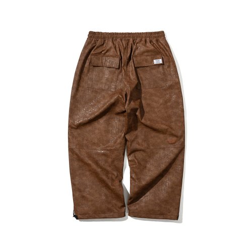 Суперширокие брюки с вентиляцией Brown Leather от DRINKSEXY