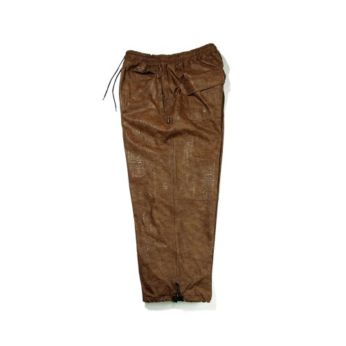 Суперширокие брюки с вентиляцией Brown Leather от DRINKSEXY