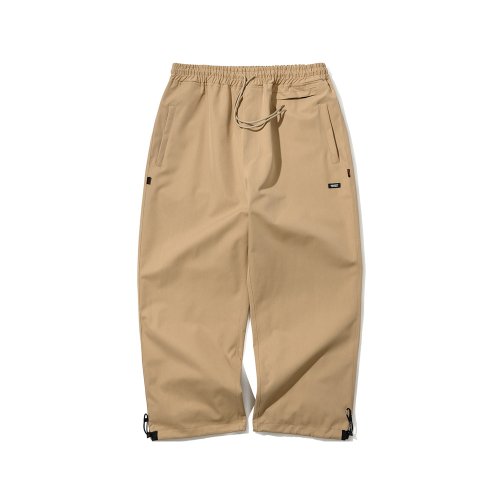 MUSINSA公式 | BSRABBIT Logo Cotton Super Wide Pants Beige