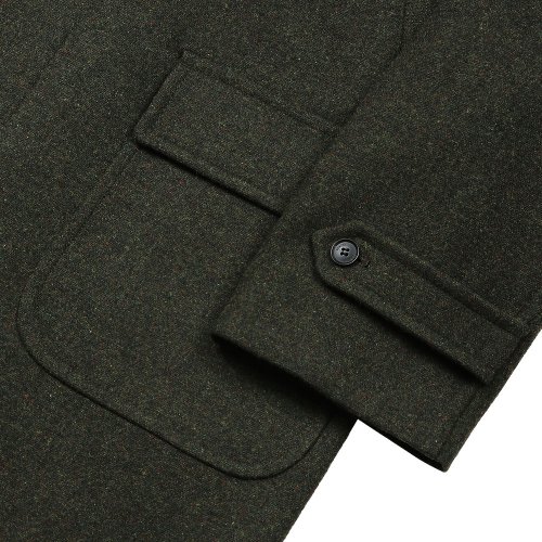 Bonheur Wool Balmacaan Coat (Khaki)