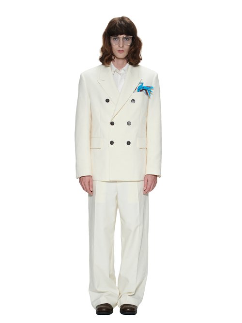 REFINED DOUBLE JACKET - CREAM