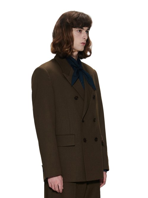 REFINED DOUBLE JACKET - BROWN