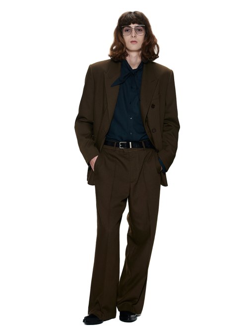 REFINED DOUBLE JACKET - BROWN