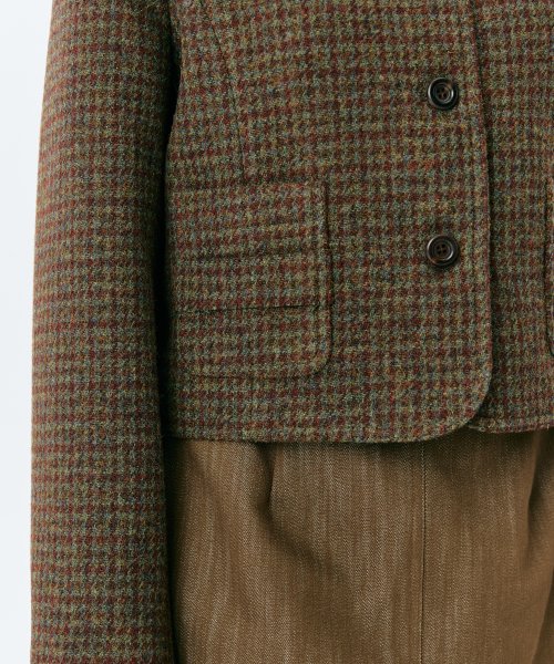 Твидовый жакет Poche - Brown
