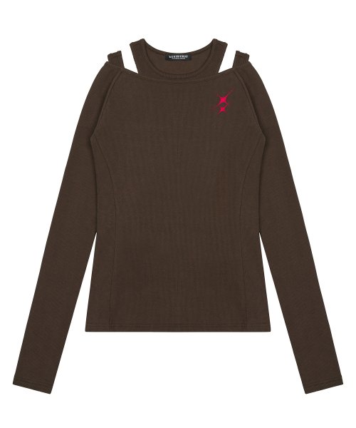AM LAYERED TEE(BROWN)