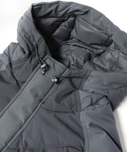 Пуховик из нейлона Cordura с капюшоном - Charcoal