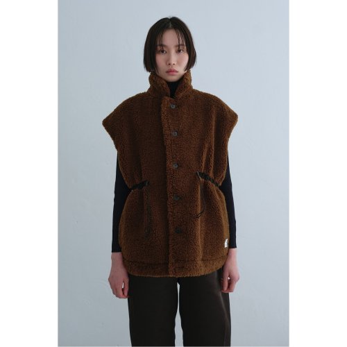 Over Sized Shearing Vest_RQVAW23534BRX