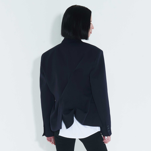 DOZI - Pinched Tailored Jacket _ Dark Navy