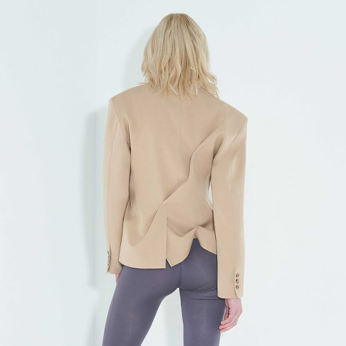 DOZI - Pinched Tailored Jacket _ Beige