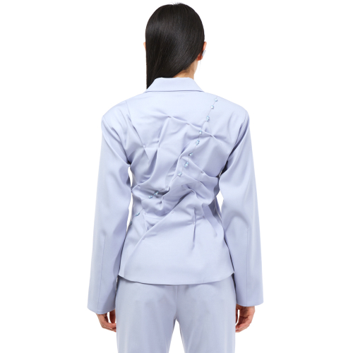 DOZI - Beaded Slim Jacket _ Sky Blue