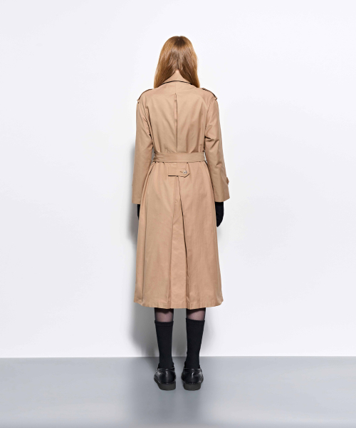 Throat Latch Trench Coat _ Beige