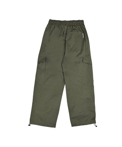 Брюки карго на завязках со скошенными защипами (Khaki)