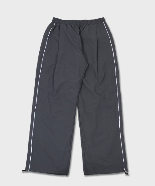 MUSINSA | CAMEL WORK Piping string nylon pants (gray)