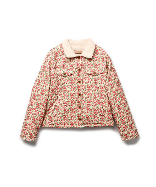 Flower Quilted Corduroy Napping Jacket (2colors)