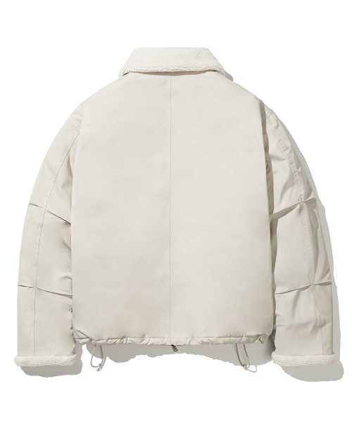 MUSINSA | Codegraphy Heavy boa fleece mouton jacket_beige