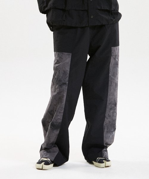Tie dye gray baggy pant