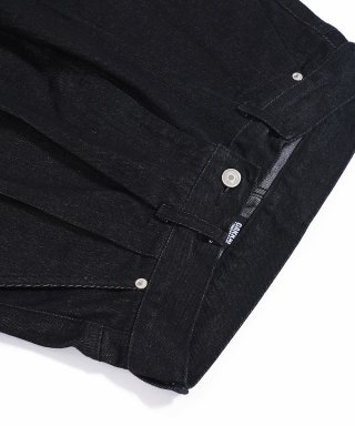 GAKKAI UNIONS ベーシックワイドデニムパンツ ブラック | 近くのユニオンズ 画像 5