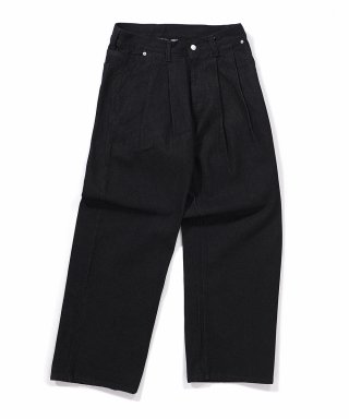 GAKKAI UNIONS ベーシックワイドデニムパンツ ブラック | 近くのユニオンズ 画像 4