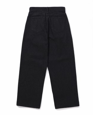 GAKKAI UNIONS ベーシックワイドデニムパンツ ブラック | 近くのユニオンズ 画像 3