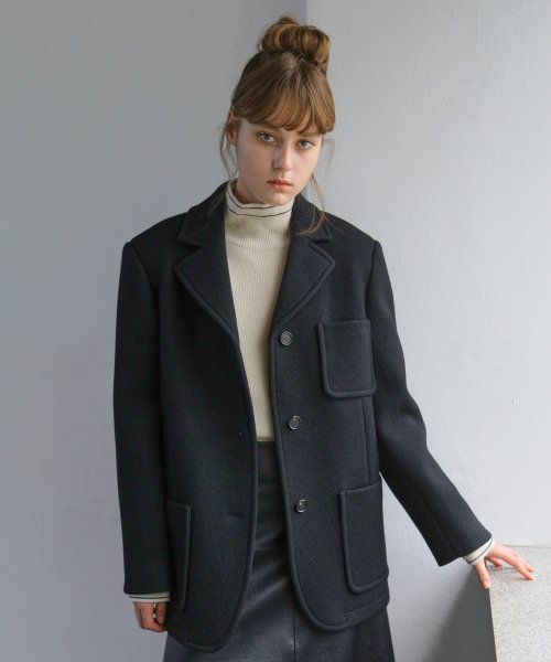 LINE TURTLENECK PULLOVER / IVORY