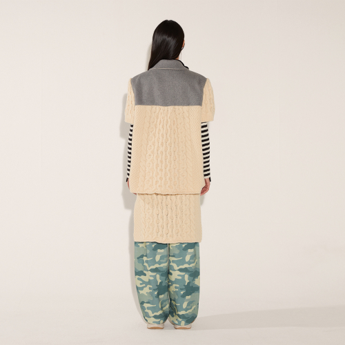 FISHER COMBI SHORT SLEEVED JACKET [MELANGE GREY]