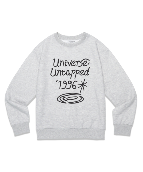 Мягкий свитшот из махрового трикотажа с надписью Universe Black