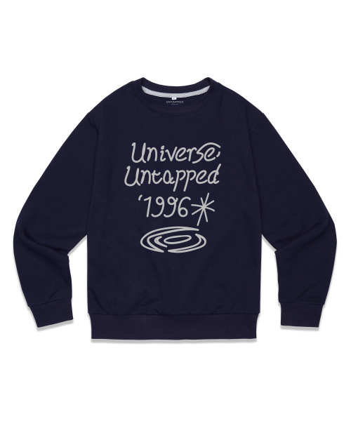 Мягкий свитшот из махрового трикотажа с надписью Universe Black