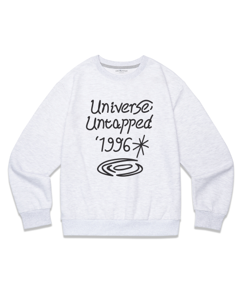 Мягкий свитшот из махрового трикотажа с надписью Universe Black