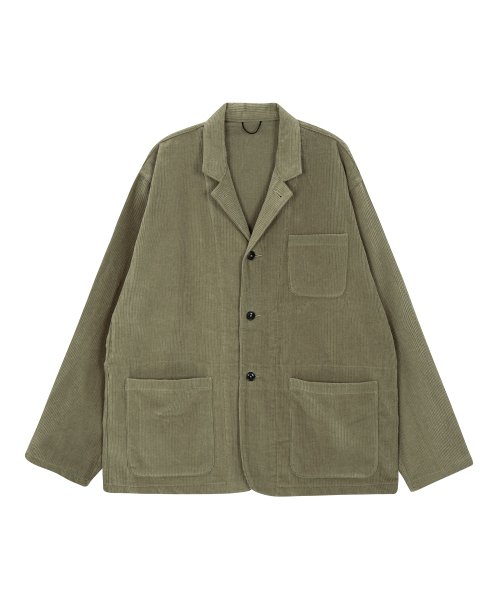 Corduroy sports field jacket (beige)