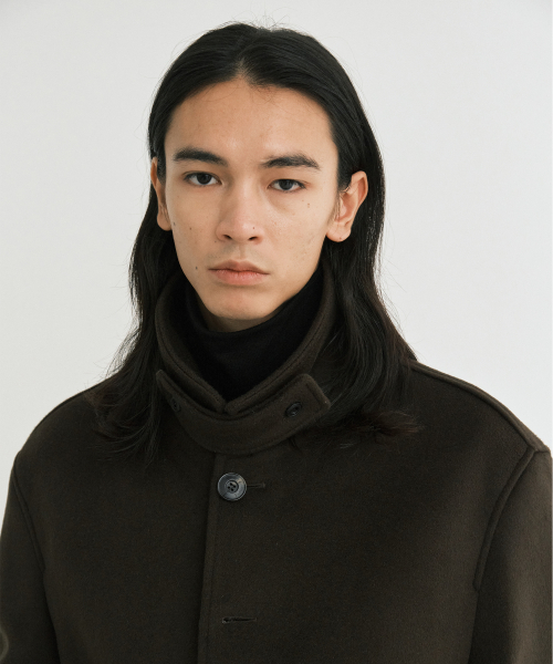 Fine Wool короткое пальто обновлённое Brown
