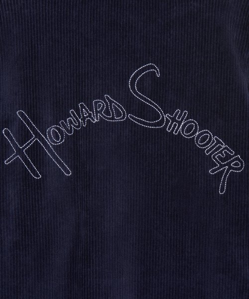 Худи оверсайз вельвет унисекс CORDUROY ARCH LOGO HOODIE NAVY