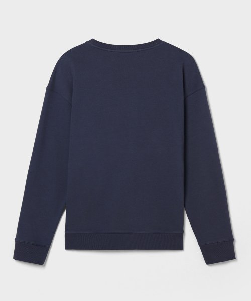 CORDUROY POCKET SWEATSHIRT d.blue