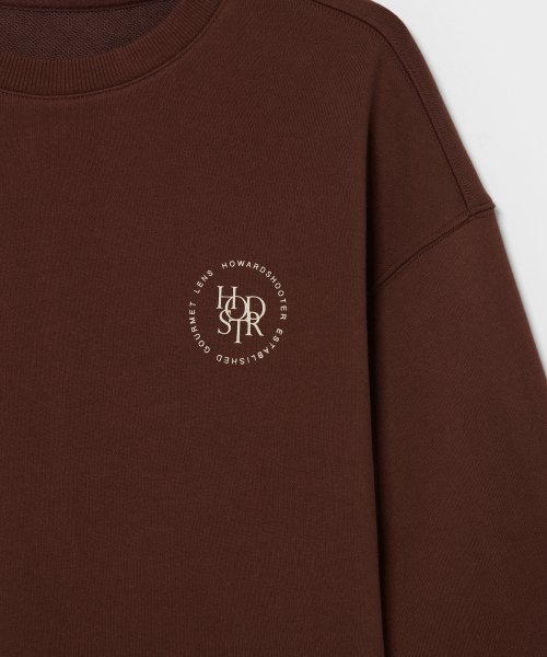 HS CIRCLE LOGO SWEATSHIRT brown