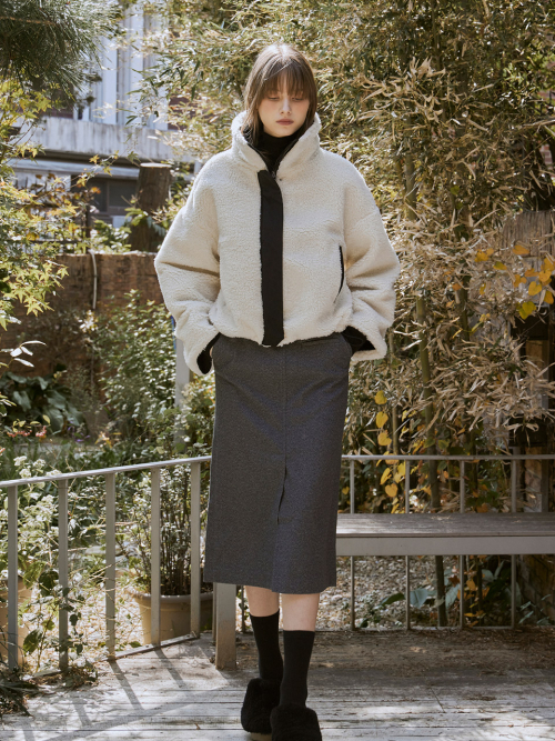 Reversible dumbled lining jumper