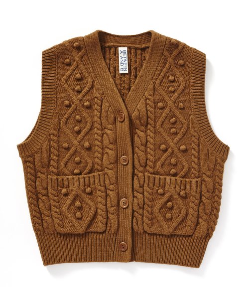 Жилет из мериносовой шерсти Aran [Amber]