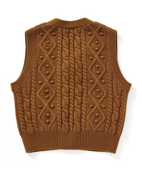 Жилет из мериносовой шерсти Aran [Amber]