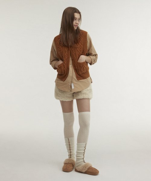 Жилет из мериносовой шерсти Aran [Amber]