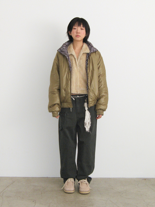 MUSINSA | PLZPROJECT CHIMAYO REVERSIBLE PADDED JUMPER, KHAKI