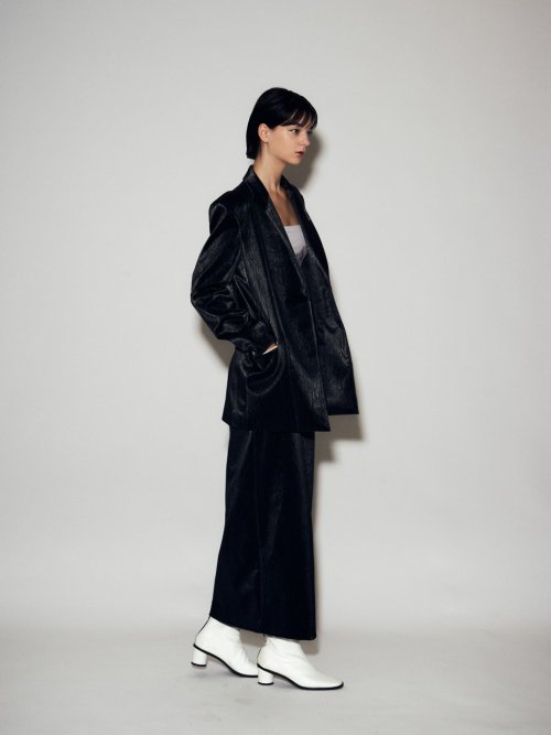 LEATHERETTE LOOSE FIT JACKET