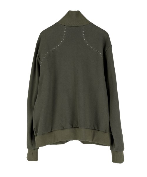 Embroidered Track Jacket - Olive