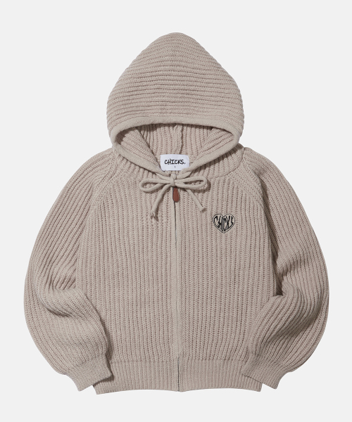 Вязаное худи на молнии HOFE (3Color)