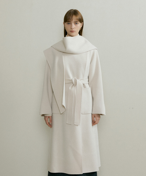 ROUND SHAWL LONG COAT