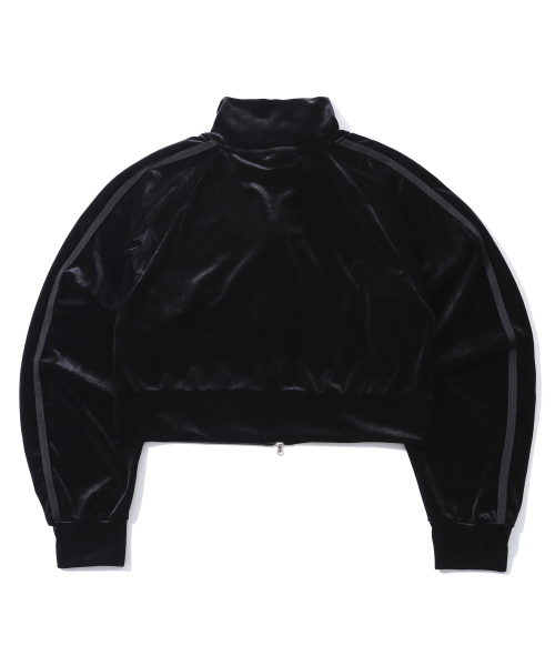 Вельветовая укороченная олимпийка Black