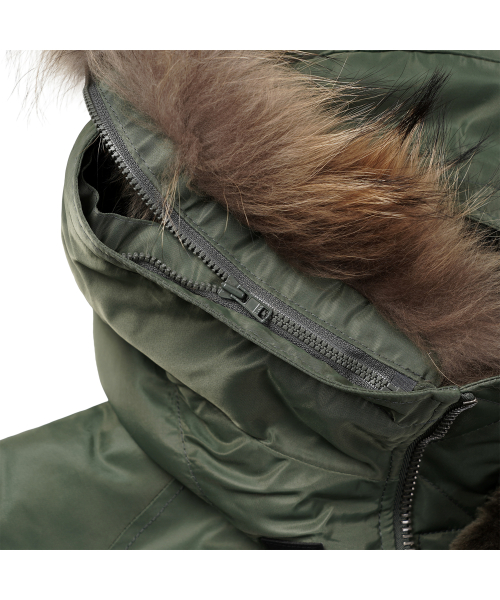 Парка N-3B Basic Real Fur / 7835952034 Sage