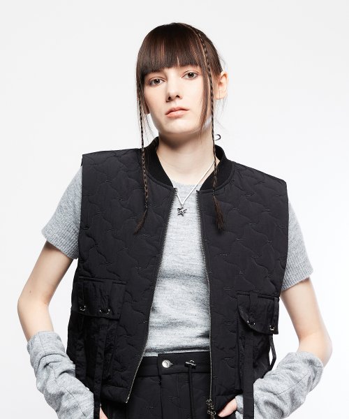 L7 QUILTING VEST(BLACK)